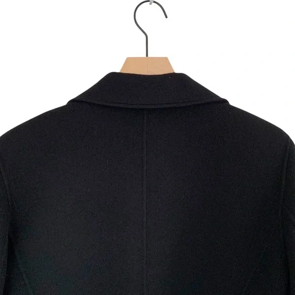 Talbots Black 100% Wool Open Front Jacket - Picture 5 of 9